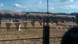 Русское Родео в Леденёво. Скачки на лошадях "Почеп"