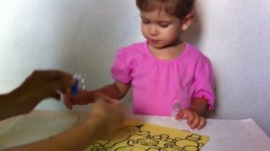 Телепузики. Раскрашиваем картинку цветным песком. Делаем картину из песка - песочная раскраска