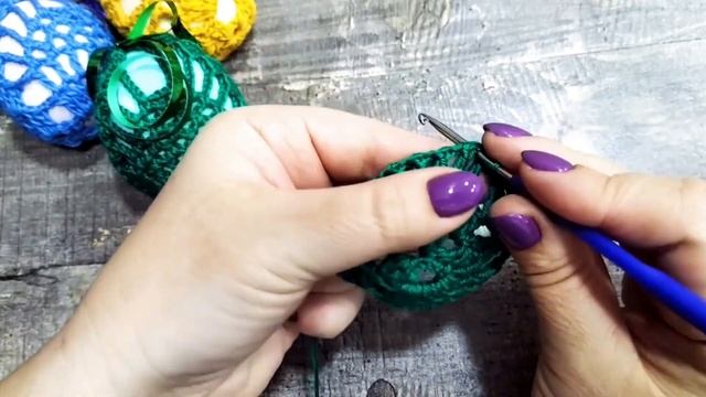 Вяжем Крючком Чехол  Для Пасхальных ЯИЦ.
