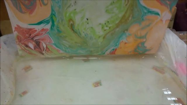 Фрукты в Эбру. Рисуем фрукты на воде. смотреть онлайн