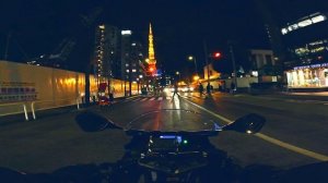 Night ride to Tokyo Tower (Lofi vibe) Suzuki Gsxr 125 Motorcycle pov