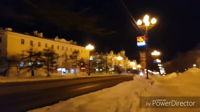 Прогулка по зимнему снежному новогоднему Магадану, Январь 2019 смотреть онлайн