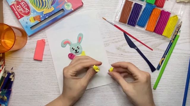 Лепка пластилинография весенняя картинка из пластилина смотреть онлайн