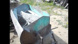 Полистиролбетон. Бетоносмеситель принудительного типа на ручном приводе