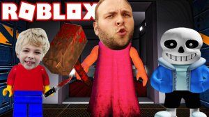 GGTV - Гудвин Лев и Папа спускаются к монстрам на лифте в  Roblox - The Scary Elevator