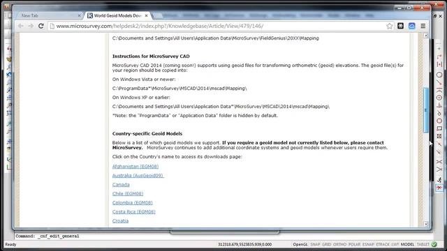 MicroSurvey CAD - Upgrade Tour 2014 - Coordinate System Engine