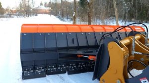 Отвал с пружинным компенсатором для фронтального погрузчика