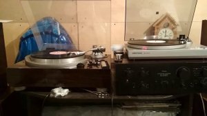 Электроника ЭП-017 и Victor QL-A75