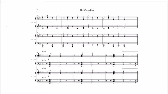 Mozart - Die Zauberflote Overture For Duo Piano смотреть онлайн