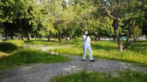 Работа нагайкой. Фланкировка летом 2017г.