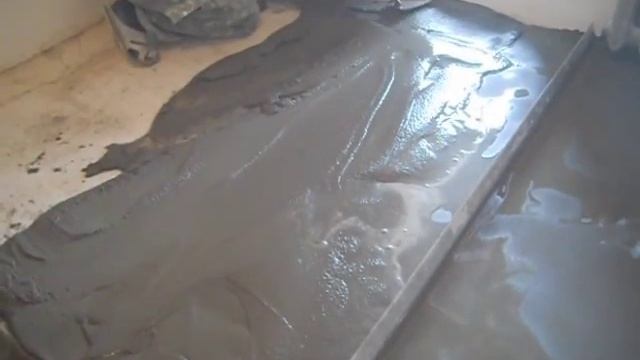 Заливка стяжки раствором ПЦС М-150