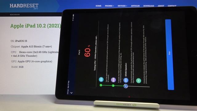AnTuTu Benchmark in iPad 2021 – Benchmark Result