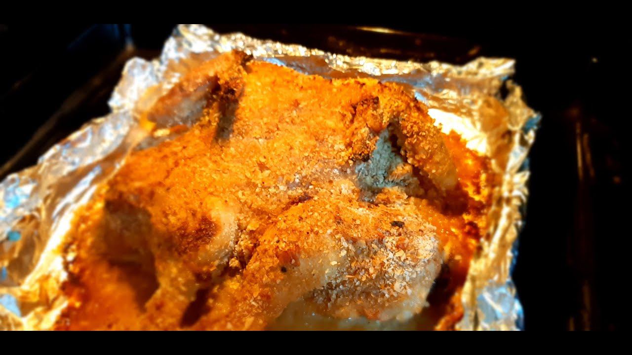 Курочка запечённая в хрустящей панировке. Рецепт без долгого маринования.