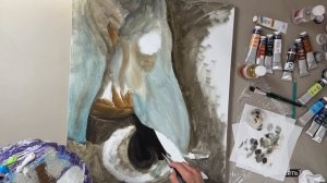 Урок 3 Рисуем масленными красками слона