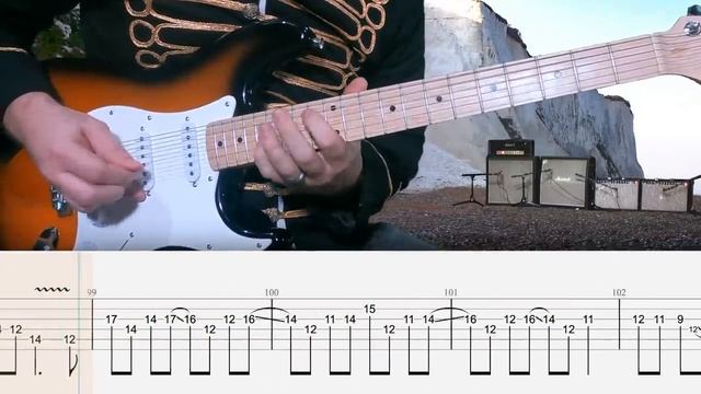 Cliffs Of Dover - Eric Johnson (Табулатура) Guitar Tutorial TABS