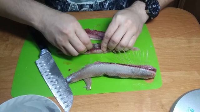 Филе сельди. Разделка.