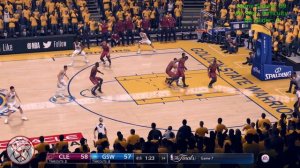 NBA Live 18: Cavs vs Warriors - LeBron Vs Steph Duel in Final Minute - CRAZY