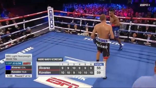Kovalev vs Alvarez 2 Full Fight Replay смотреть онлайн
