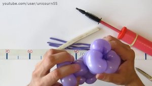 Цветок гиацинт из шаров / Hyacinth flower of balloons (Subtitles)