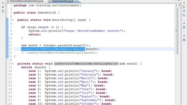 Java Switch Statement смотреть онлайн