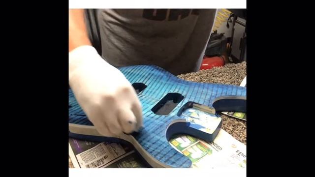 Faking tiger stripe, flame maple top/ diy project Jackson dinky js11/ how I did it смотреть онлайн