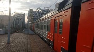 Электропоезд ЭД4М-0315 с сообщением Москва(Павелецкий-Вокзал)-Домодедово.