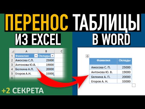 Перенос таблицы Эксель в Ворд ➤ Возможности Word