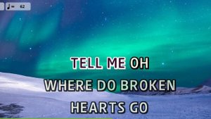 Where do broken hearts go Karaoke - Whitney Houston ( Baritone Key )