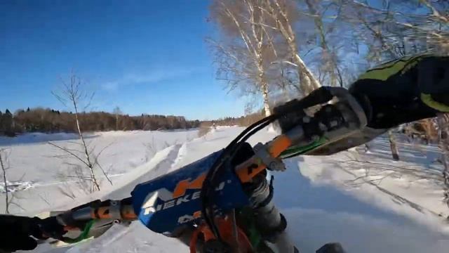 Сноубайк KTM EXC 300. Сноубайк Ktm 300 2т или Ktm 450 4т. смотреть онлайн