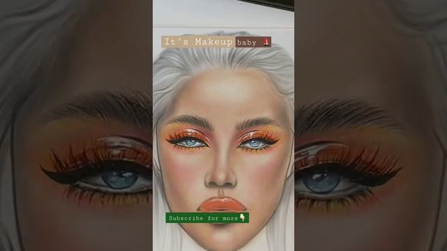 Makeup Sketch ideas 2021 | макияж фейсчарт #shorts