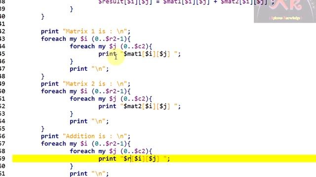 Perl PROGRAMMING : Matrix Addition and Multiplication Operations смотреть онлайн