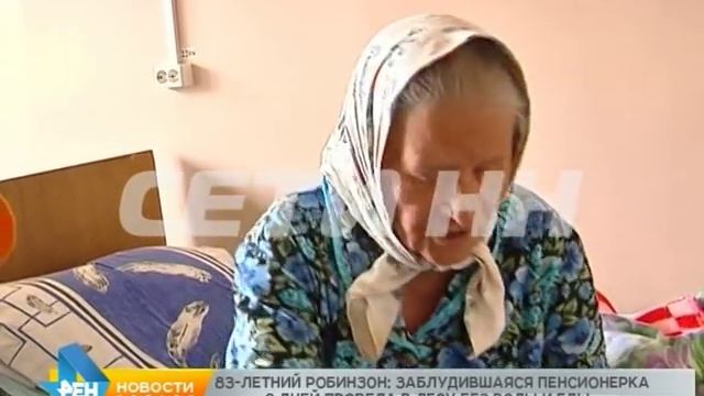 83-летний робинзон - заблудившаяся пенсионерка 8 дней прожила в лесу без еды и воды смотреть онлайн
