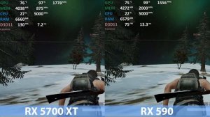 Radeon RX 5700 XT vs. Radeon RX 590 in PUBG - Gameplay Benchmark Test