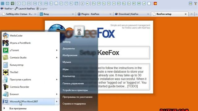 Обзор плагина Firefox - KeeFox смотреть онлайн