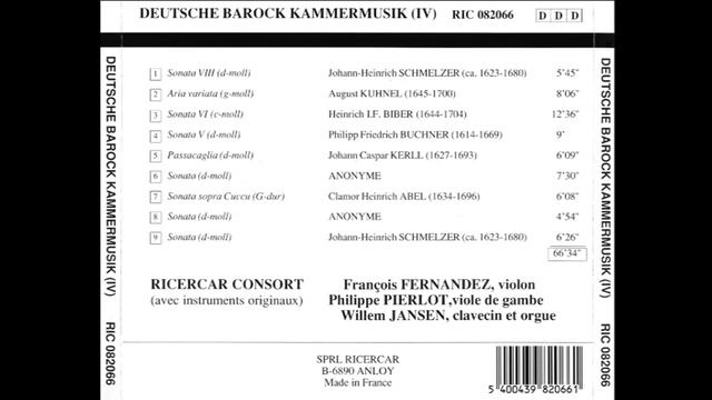 Deutsche Barock Kammermusik (Ricercar Consort) смотреть онлайн