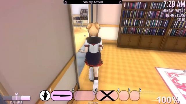КАК УРОНИТЬ НА ОСАНУ ГАНТЕЛИ? - YANDERE SIMULATOR смотреть онлайн