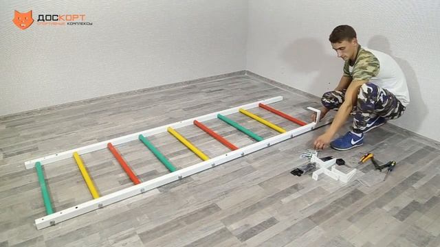 ШВедская стенка Доскорт. Инструкция по сборке. смотреть онлайн