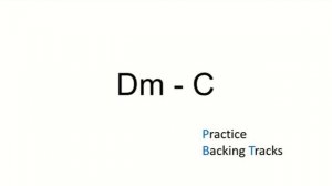 Two chord backing track - Dm - C