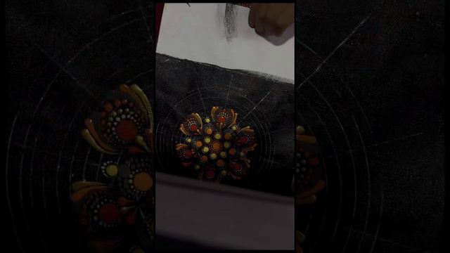 Yellow orange dot mandala for bigginers |dot mandala| bigginers|sunset|