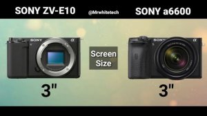 Sony ZV-E10 Vs Sony a6600 | Best Budget Camera