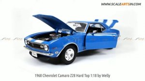 1968 Chevrolet Camaro Z28 Hard Top 1:18 by Welly www.scaleartsin.com