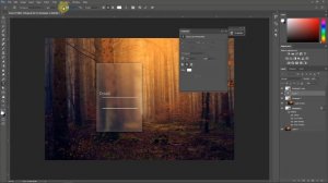 Blurry Glass Effect UI design in Adobe Photoshop l Royhan