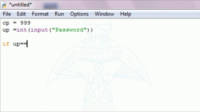Python Tutorial | IF ELSE | Hindi | Urdu | Lunar Computer College