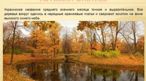 Признаки осени