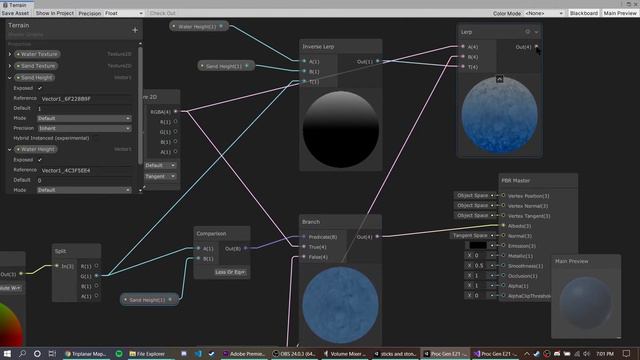 Unity Shader Graph (URP) для шейдера ландшафта смотреть онлайн