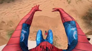 Spiderman parkour in the desert #moscowspider
