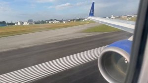 Jettime B737-800 takeoff from Billund airport (Denmark)