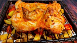 Это мой любимый рецепт! Цыпленок в духовке! С легкими овощами.