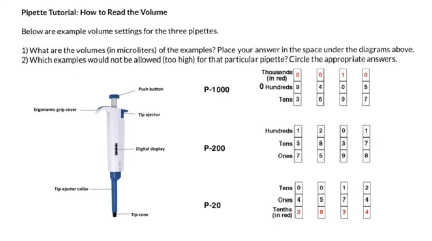Micropipette Tutorial: How To Set And Read The Volume
