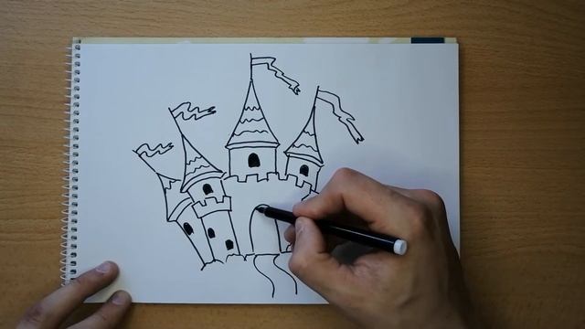 Рисуем Сказочный Замок мультик смотреть онлайн